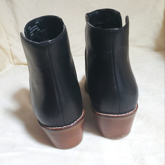 EC COLE HAAN Chelsea chunky LEATHER BOOTS - Picture 3 of 8